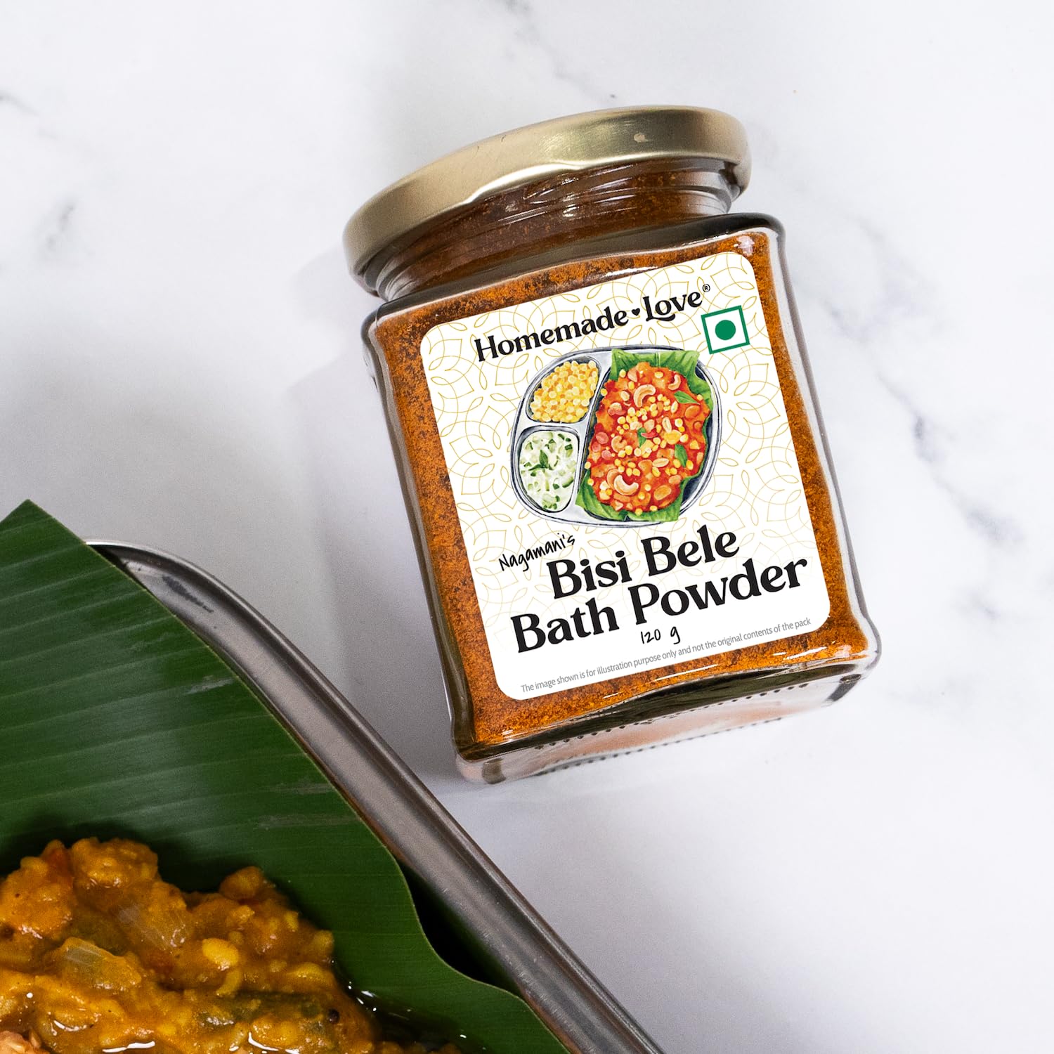 Homemade Love Bisi Bele Bath Powder 120g | Authentic Karnataka Masala with Roasted Lentils Coriander Red Chilli Cinnamon | Traditional Spice Mix for Rice | 100% Natural | No Preservatives - Image 8 thumbnail
