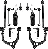 Vista 109 de Detroit Axle - Kit de suspensión completo de 12 unidades para Dodge Ram 1500 4x4 solamente - 2 brazos de control superiores y rótulas, 2 rótulas