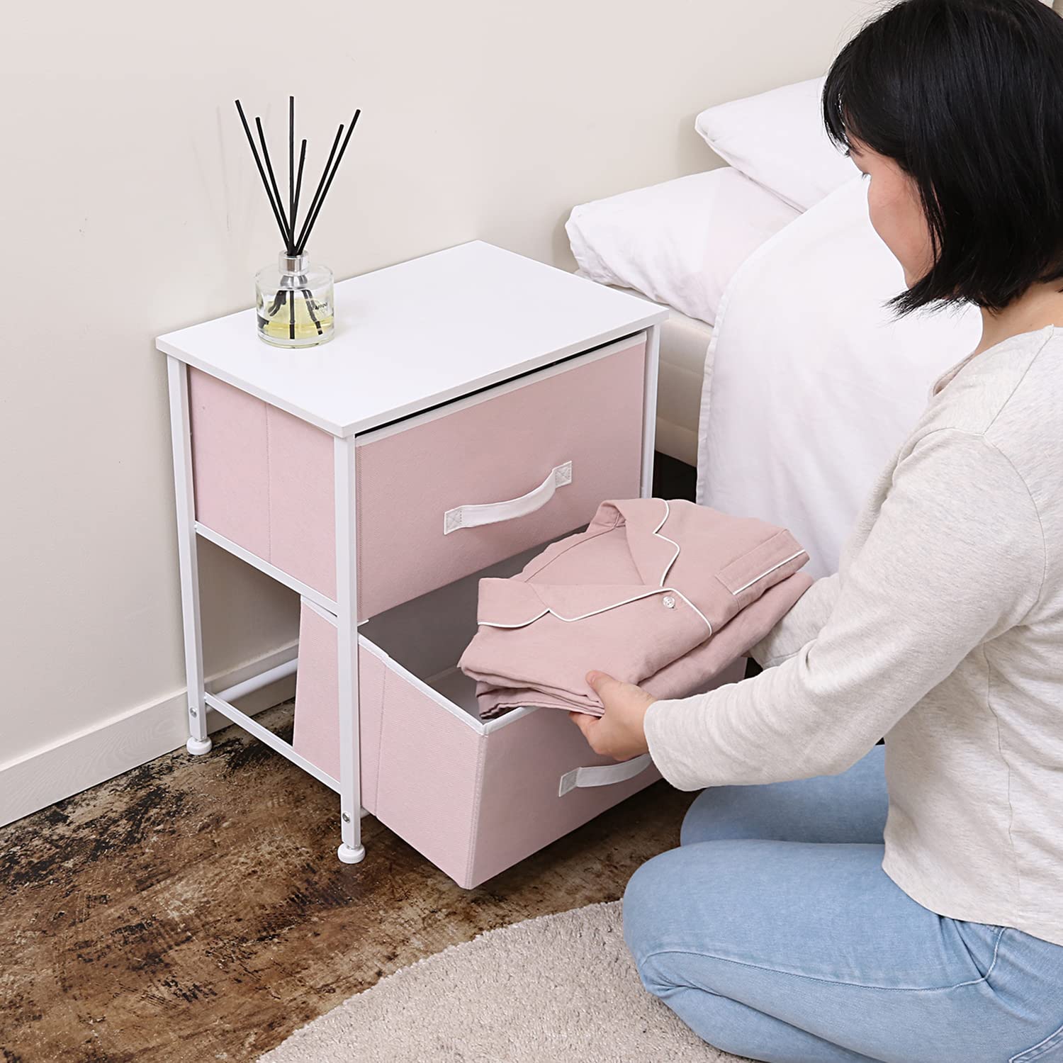 Amazon｜アストロ チェスト 薄ピンク 2段 約W45×D30×H54cm