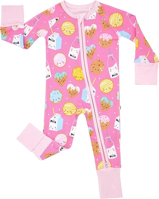 Little Sleepies Pajamas for Baby Boys & Girls, Viscose from Bamboo Baby Pajamas, Snug Baby Sleeper, Toddler PJs, 2-Way Zipper