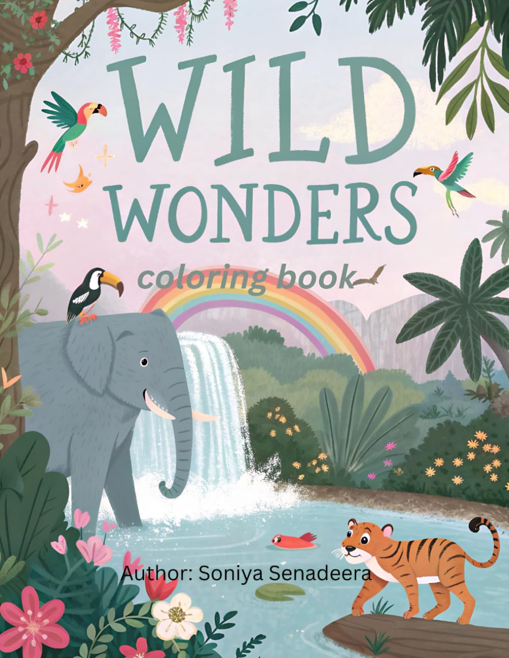 Wild Wonders: A Jungle and Forest Animal Coloring Book