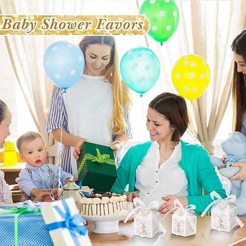 Miniatura 4 de Leinuosen 200 piezas de rosario de bautismo para la primera comunión, incluye 50 mini cuentas de rosario a granel, 50 cajas de bautismo, 50 bolsas