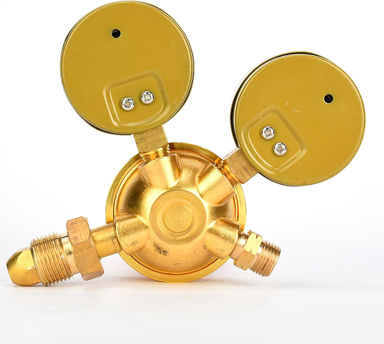 Eujgoov Acetylene Pressure Gas Regulator Gas Pressure Reducer G5/8 CGA580 for Gas Torch Welding Cutting (60# Export Acetylene 5/8 External Teeth)