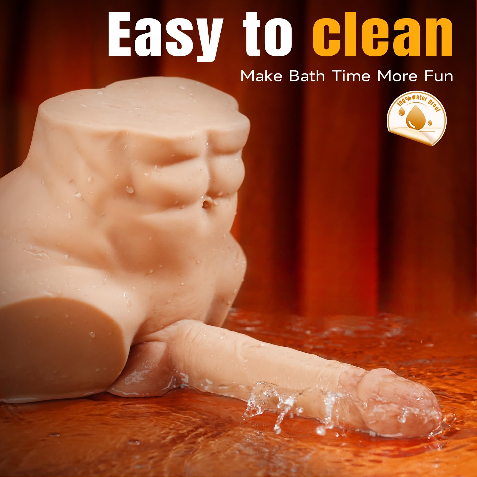 Isskis 6.8LB Male Sex Doll with Dildo, Adult Torso Sex Doll Toys with 7.08in Huge Dildos for Women Masturbation, Unisex Masturbator Sex Toy with Penis Tight Anal for Gay Les Men Couple