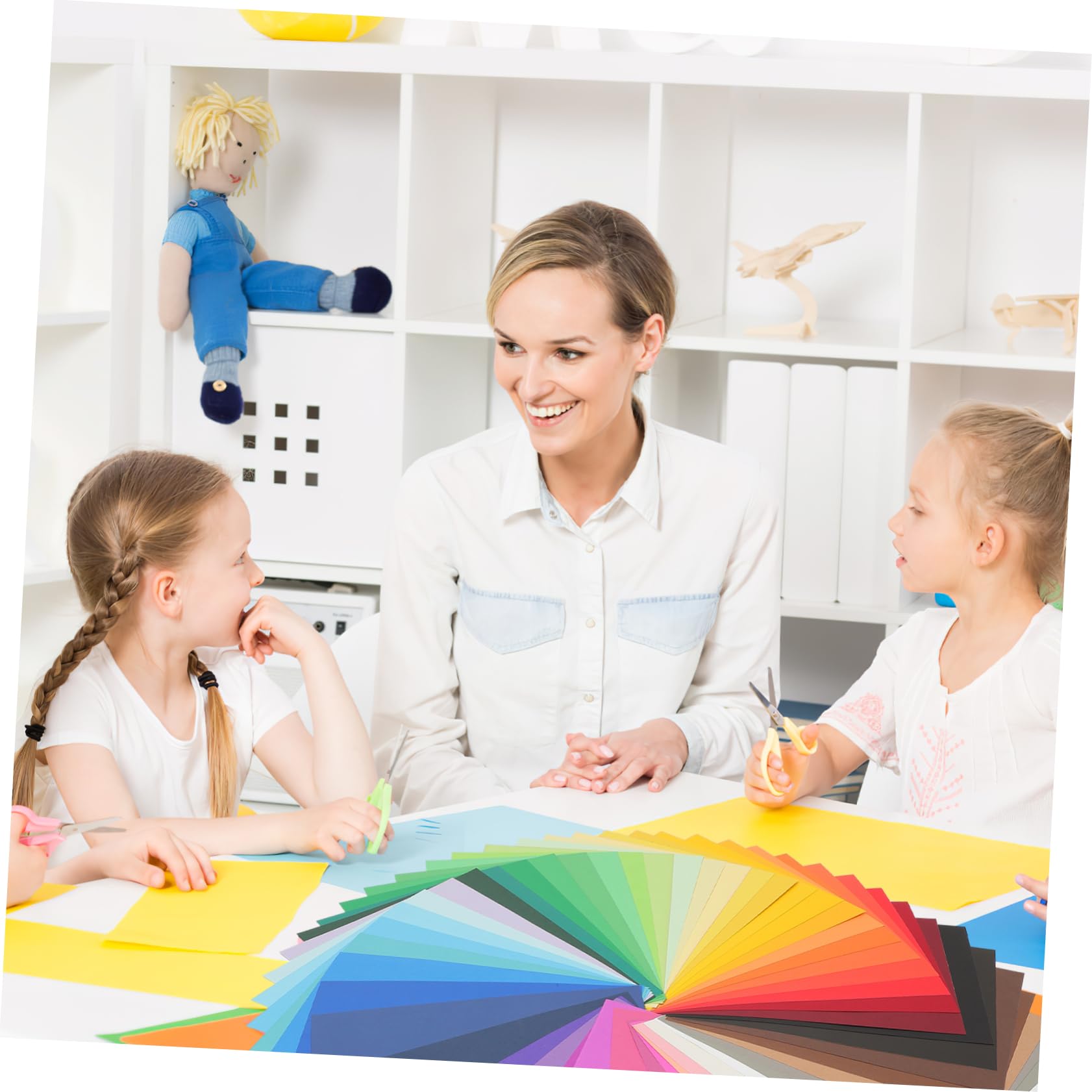 SHINEOFI 50fogli Carta Da Cartoncino Carta Per Origami e Colorata Materiali Fai Da Te Per Hobby e Creazioni