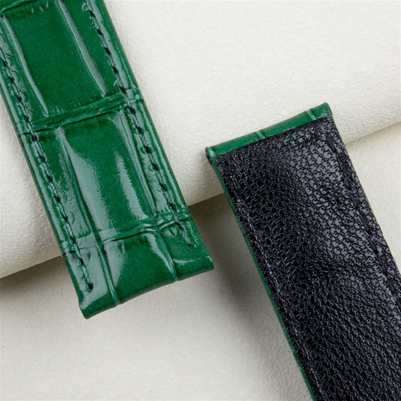 Cinturini, Cinturino for orologio in pelle di vacchetta da 20 mm con fibbia