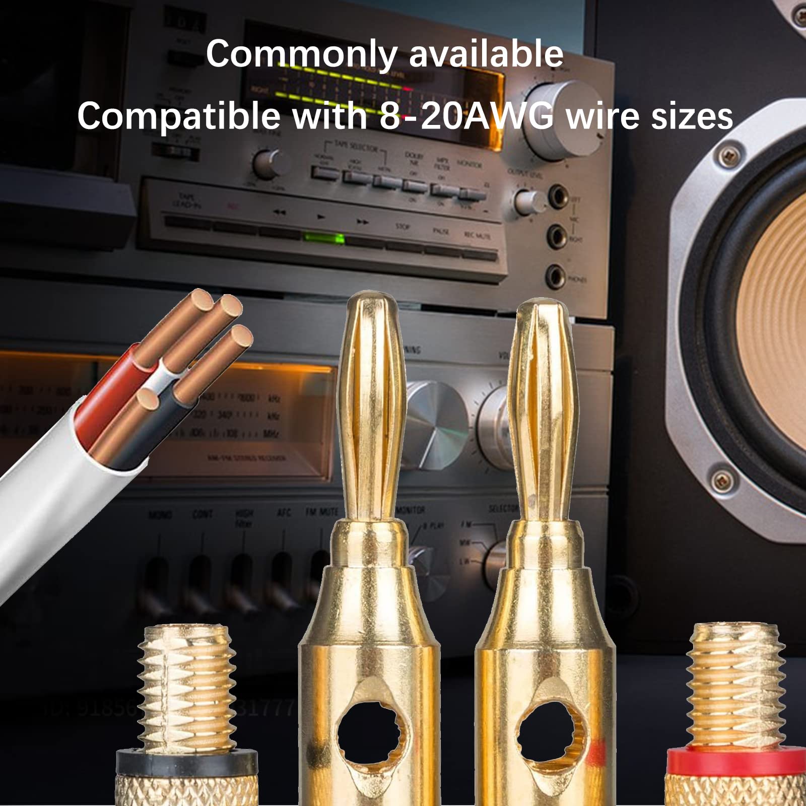 DMZK 8 Pezzi Connettore A Banana,Spina A Banana,Vite Aperta - Foto 7