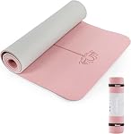 Tapis de yoga UMINEUX extra épais 1/3'' antidérapant pour femmes, tapis de fitness écologique en TPE avec sangle de transport et sac de rangement