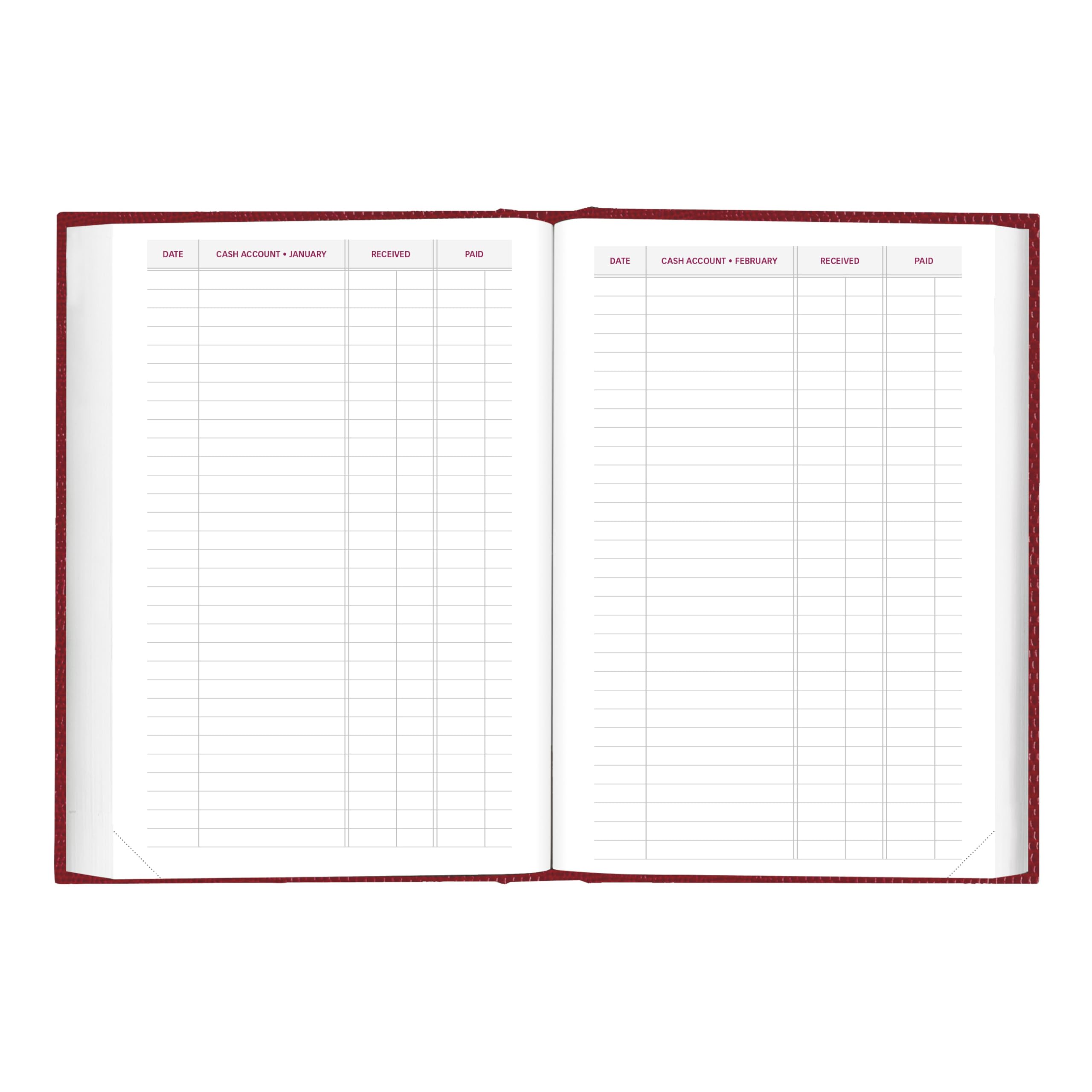 Brownline® - Agenda giornaliera/mensile tradizionale 2027, 12 mesi, da gennaio a dicembre, rilegatura perfetta, 19,1 x 12,7 cm, rosso brillante (CB387.RED)