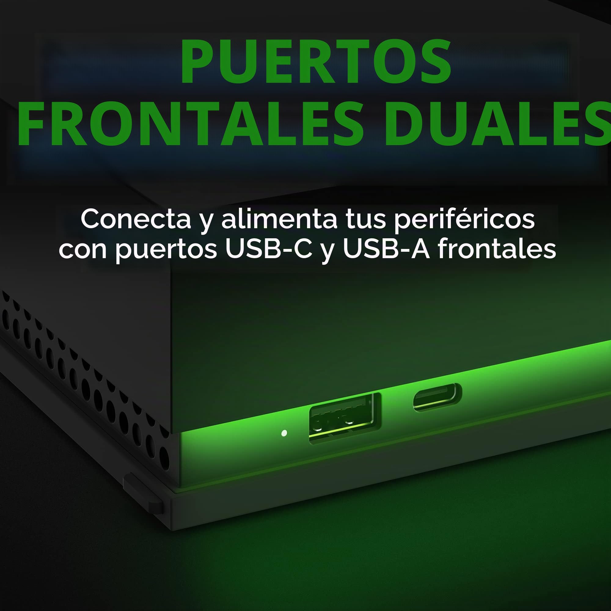 Seagate Game Drive Hub, 8TB, External Hard Drive Desktop, USB 3.2 Gen 1, Dual USB-C and USB-A ports,