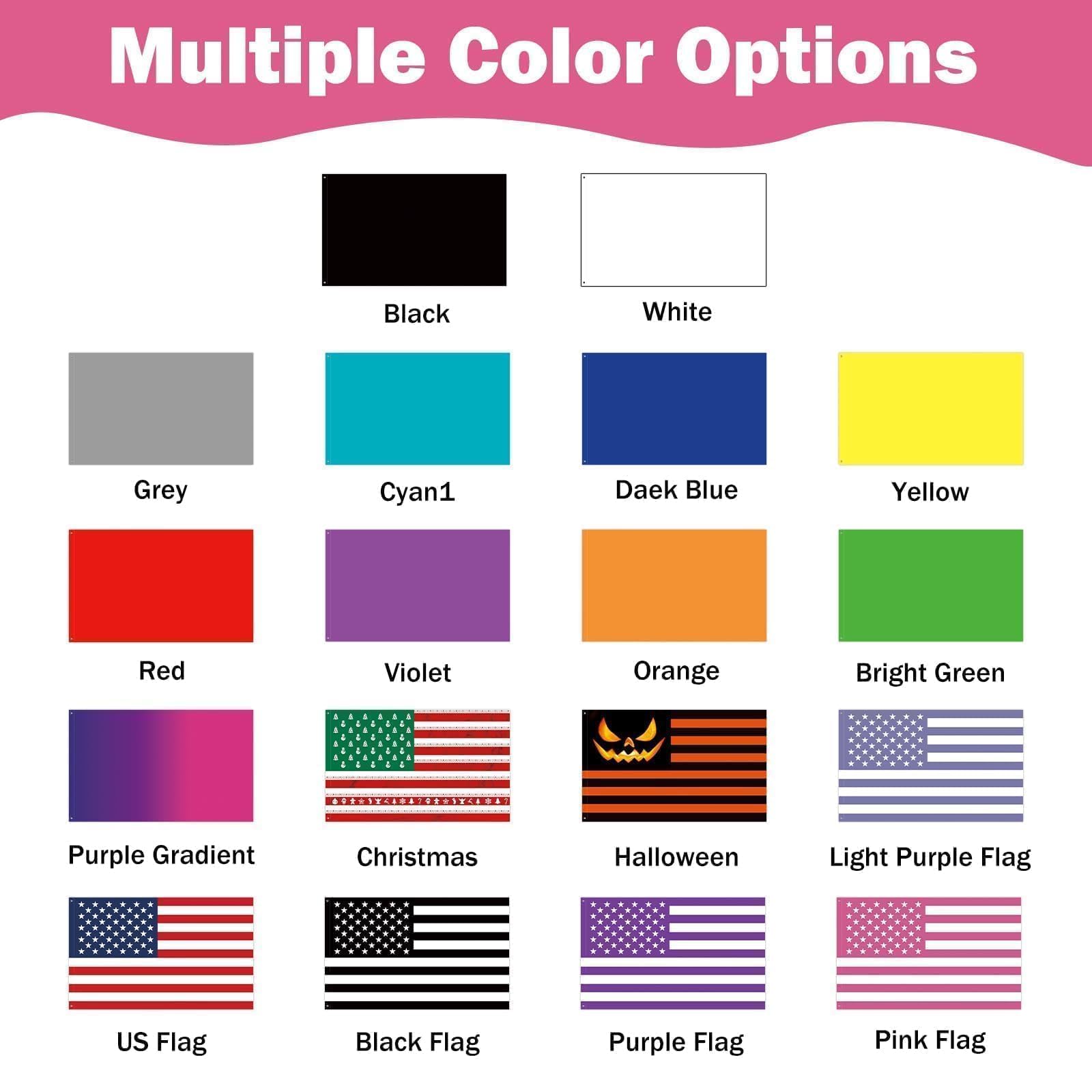Custom Flag - Personalised Outdoor Flags Banners with Picture Photo Logo Text - Custom Funny Tapestry Banner Flag for Competitions,Soccer Party Bar Garden Festivals Dorm Decoration Indoor Outdoor - 2