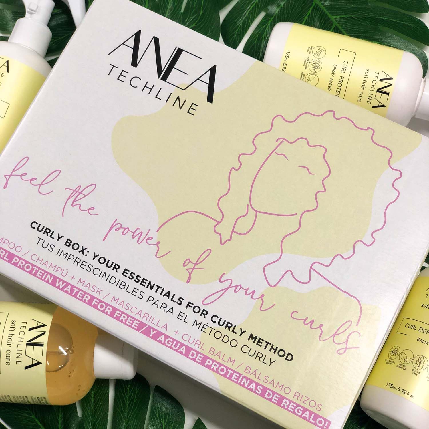 Kit Método Curly Natural Anea Techline 4 pasos Rizos Perfectos