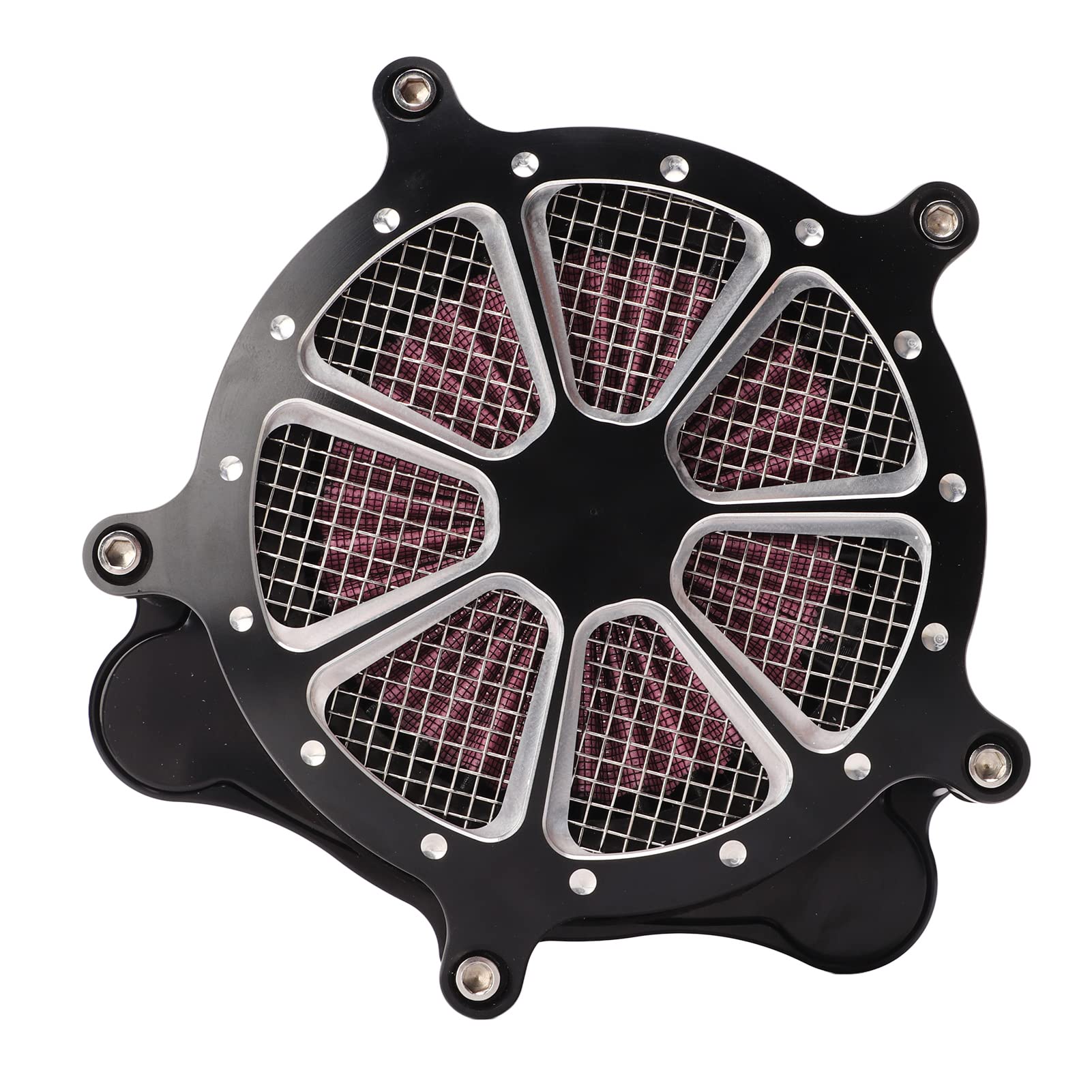 Zestaw Filtrów Filtra Powietrza o Wysokim Przepływie, Stylowy i Kontrastowy, do Motocykla Touring Trike FXDLS FLSTNSE FLSTSE FXSBSE, materiał ABS, łatwa Instalacja dla Rowerzystów