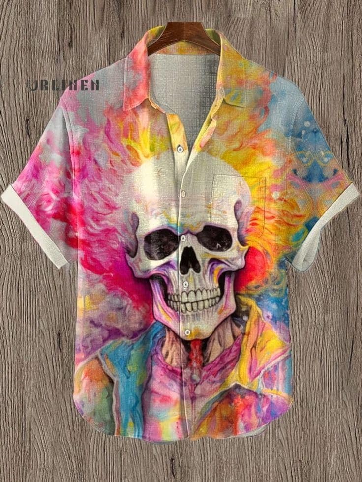 Image of Men's Digital Printed Elastane Shirt | Stretchable Casual Half Sleeve Shirt for Men | Premium Soft Fabric Stylish Summer Wear Shirt