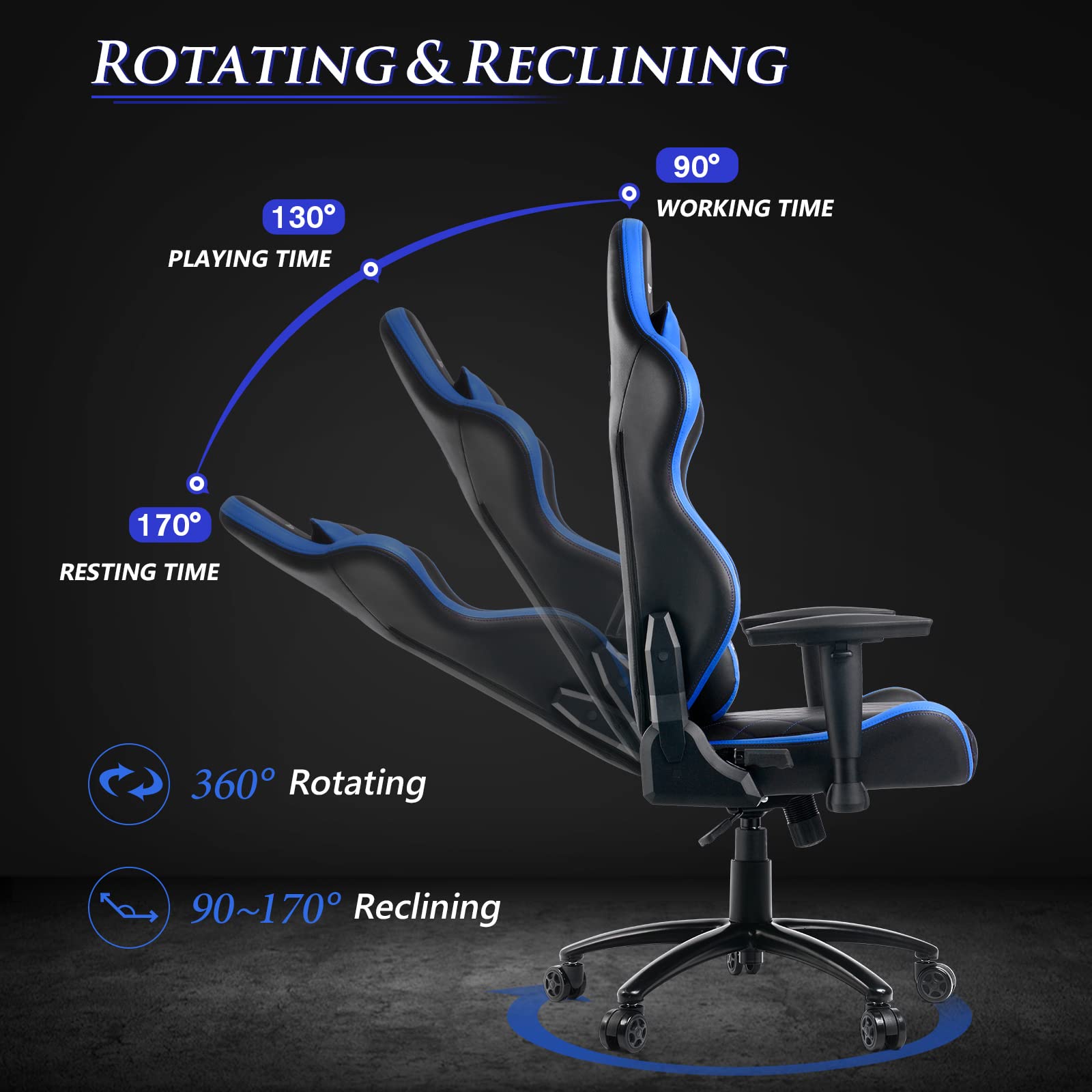 Buy GTRACING Gaming Chair, Ergonomic Heavy Duty Racing Video Game Chair