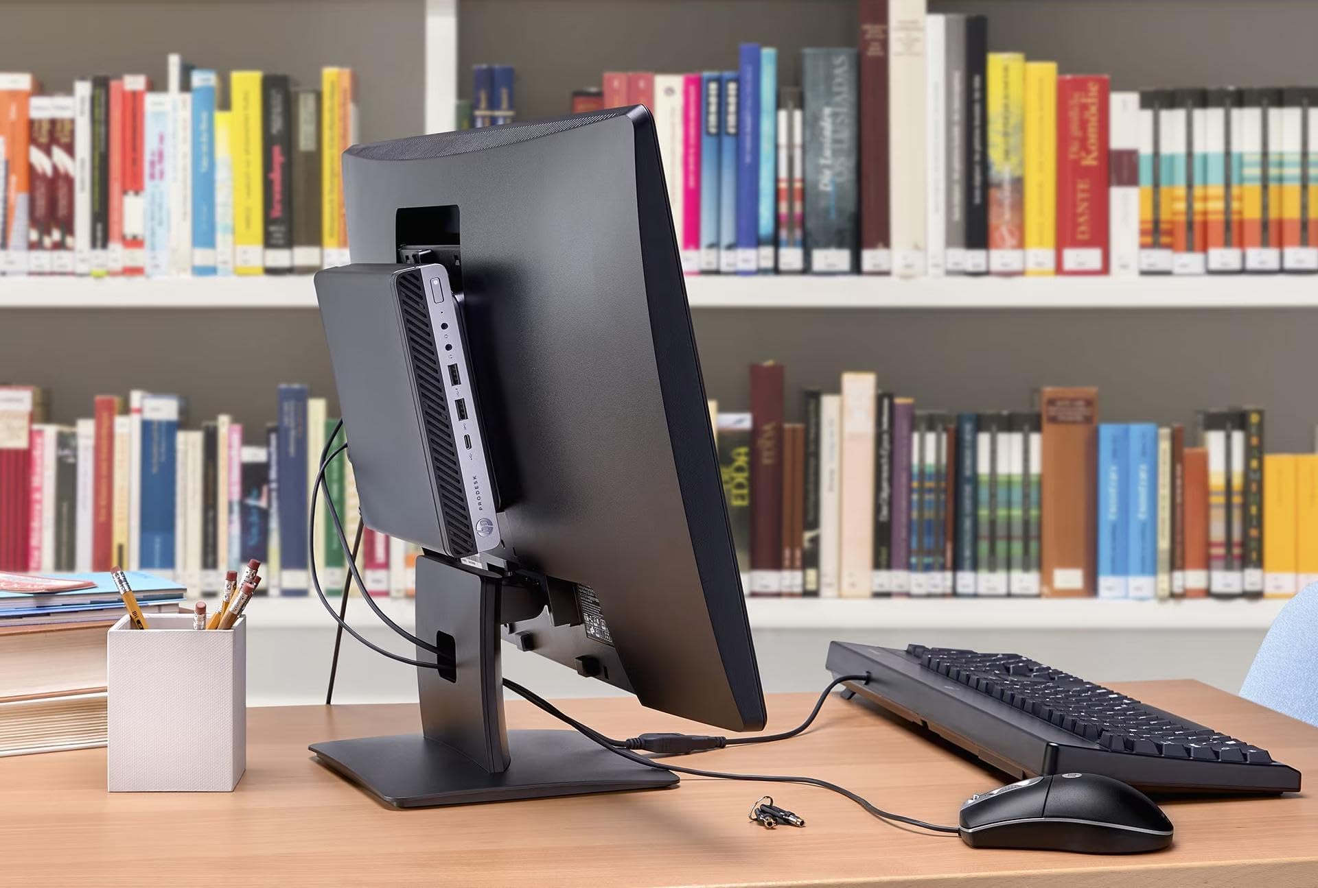 HP ProDesk 400 G3 Mini Ordinateur de Bureau, Intel Core i5-7500T, 8 Go de RAM, 256 Go de SSD, WiFi, Bluetooth, Clavier américain (QWERTY), Windows 11 Pro (reconditionné)