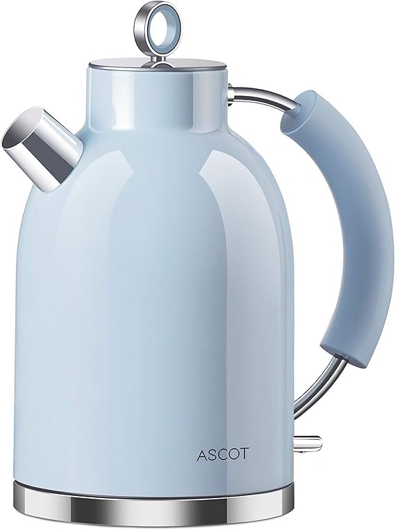 ASCOT Electric Kettle, Stainless Steel Filter Kettles Tea Heater & Hot