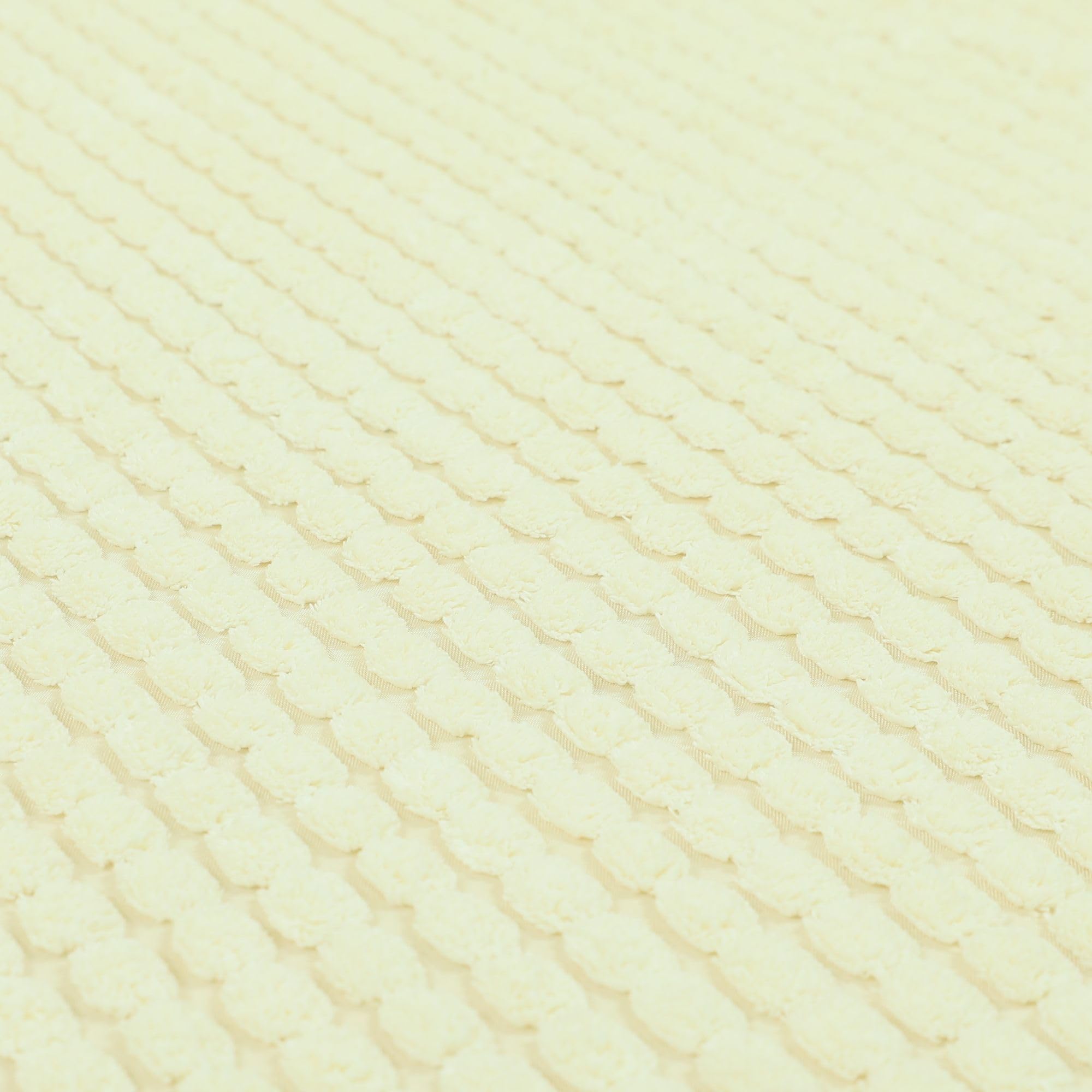 Tessuto per tappezzeria in velluto morbido effetto mattone super spesso color crema bianco Materiale al metro Liquidazione (al metro)