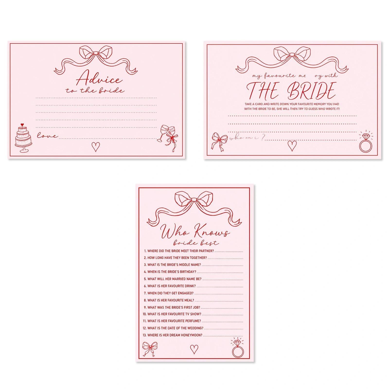Hen Do Games Cards 30 Pcs, Hen Party Accessories, Interactive Fun Games
