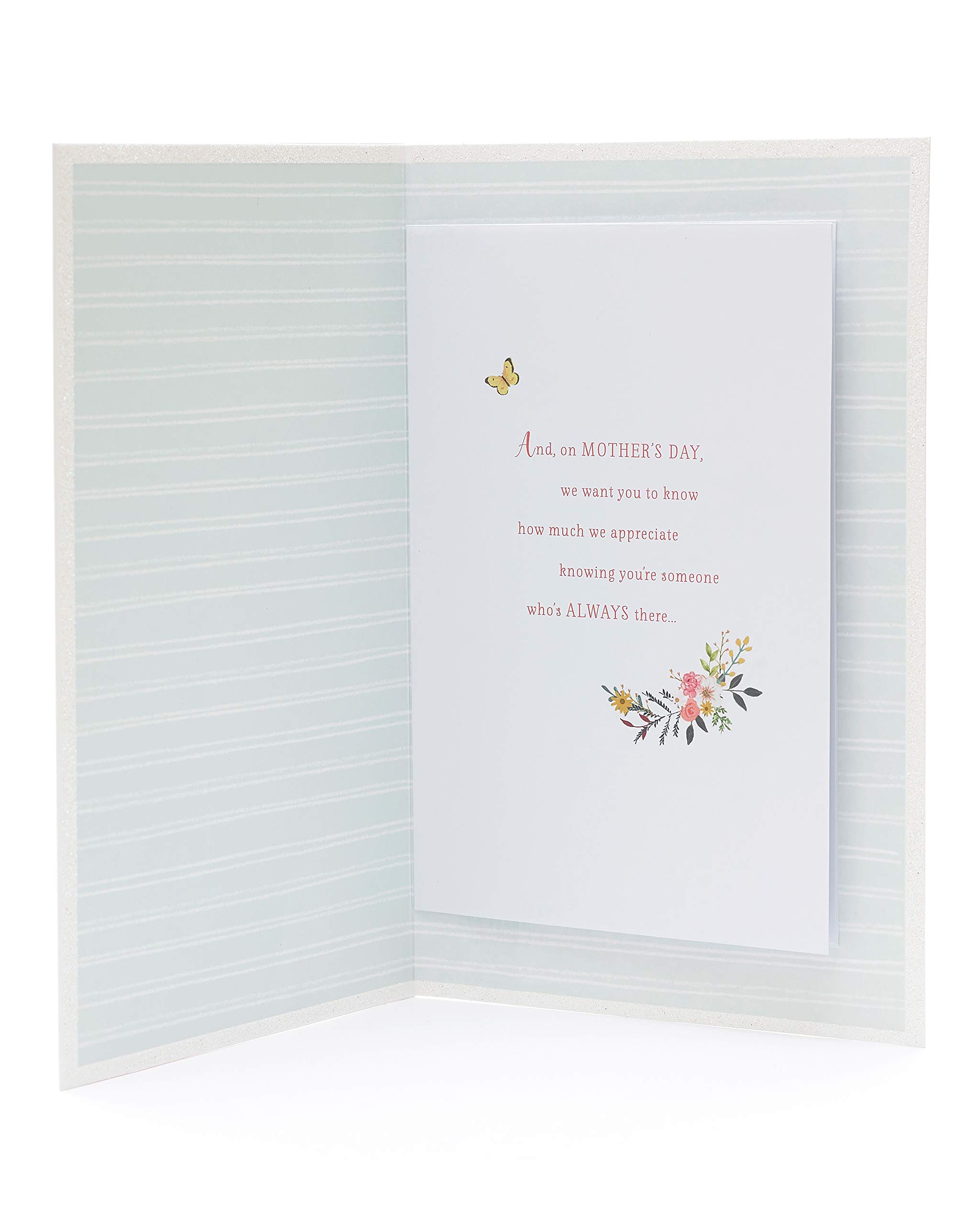 Muttertagskarte Für Mama Mit Blumen & Goldfolie – Inkl. Umschlag, Süß & Persönlich