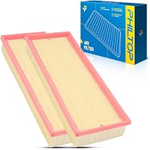PHILTOP Engine Air Filter, Compatible with CA8768 Mercedes-Benz C230 C240 C320 C-Class, E-Class E320 E550, CL500 CL550, G550 GL550, ML350 ML450, R350 R550, S400 S550 & More, Pack of 2