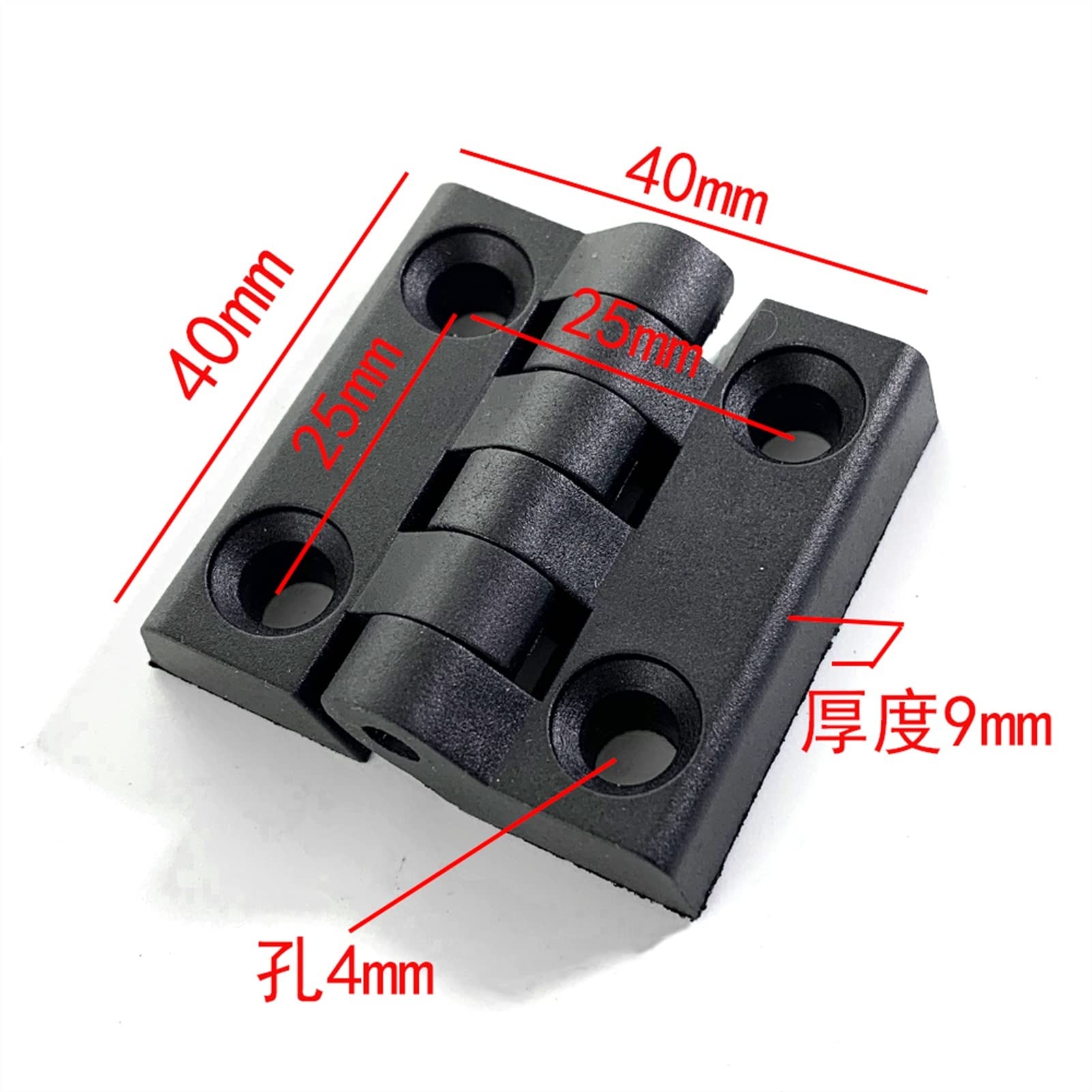 Bisagras a tope, Bisagra de puerta, Cerrojos de pestillo, Bisagra 10pcs / Set Bisagra a tope de plástico de nylon de color negro for muebles de caja de madera Hardware de gabinete eléctrico Hardware e