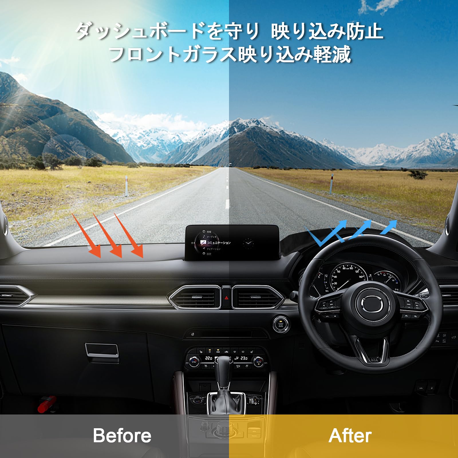 Amazon | マツダ CX-5 KF系 CX-8 KG系 専用 ダッシュボードマット CX5