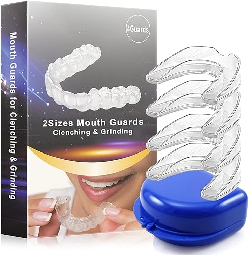 Protector bucal para rechinar los dientes, protector bucal para apretar los dientes por la noche, sin BPA, nuevo protector dental mejorado para la
