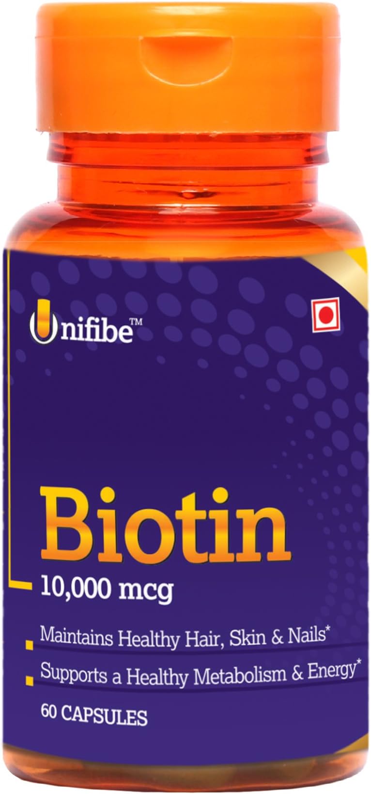 Unifibe Shrey's Unifibe Biotin 10,000 Mcg Maximum Strength Supplement - 60 Softgel Capsules