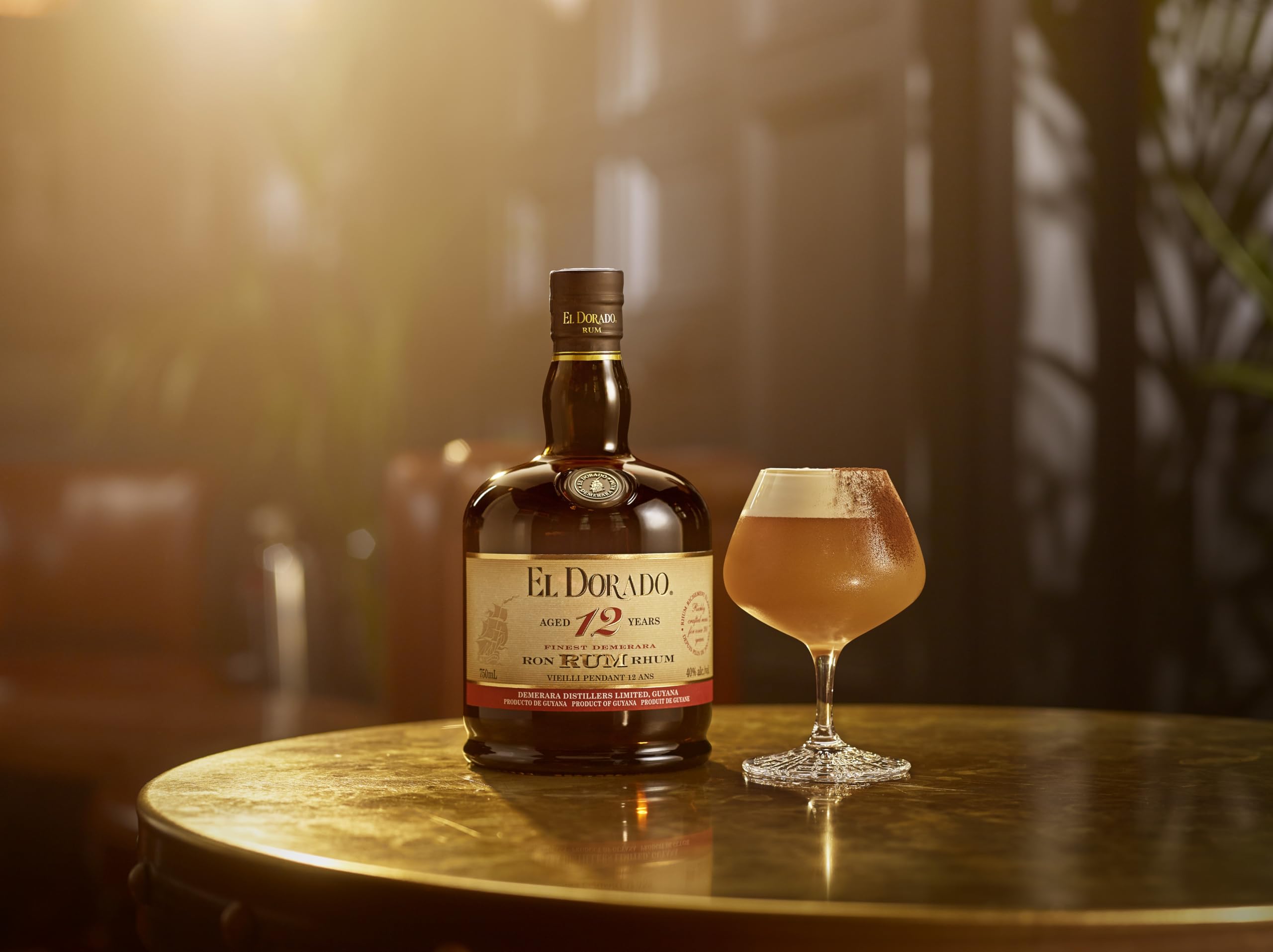El Dorado, Rum 12 Years Old, 700 ml, Aroma di Frutta Secca, Miele e Caramello con Uva Passa, Note Legnose, Fruttate e Speziate, Invecchiato 12 anni in Guyana in Botti exBourbon, Idea Regalo, 40% Vol.