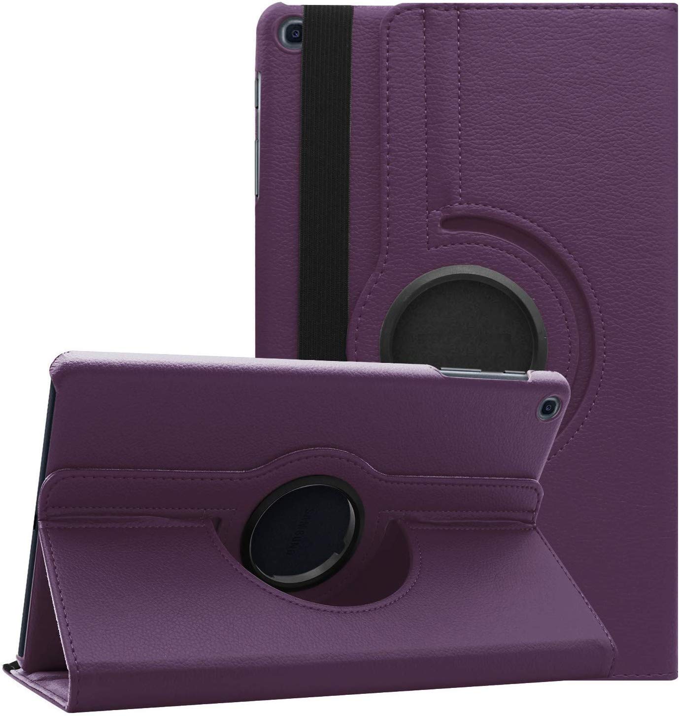 360 Degree Rotating Leather Case Cover Stand for Samsung Galaxy Tab A 10.1 inch SM-T510 / SM-T515 10.1 Inch 2019 (Purple)-image-43