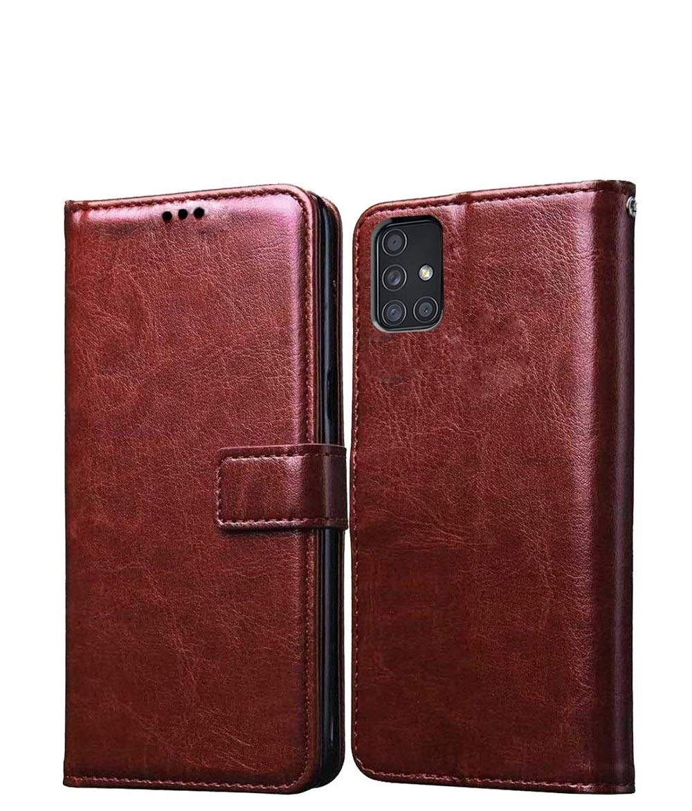 Bracevor Flip Cover for Samsung Galaxy M31s (Executive Brown) | PU Leather Case | Foldable Stand | Wallet Card Slots (B08GKKWGXS) Amazon Price History, Amazon Price Tracker