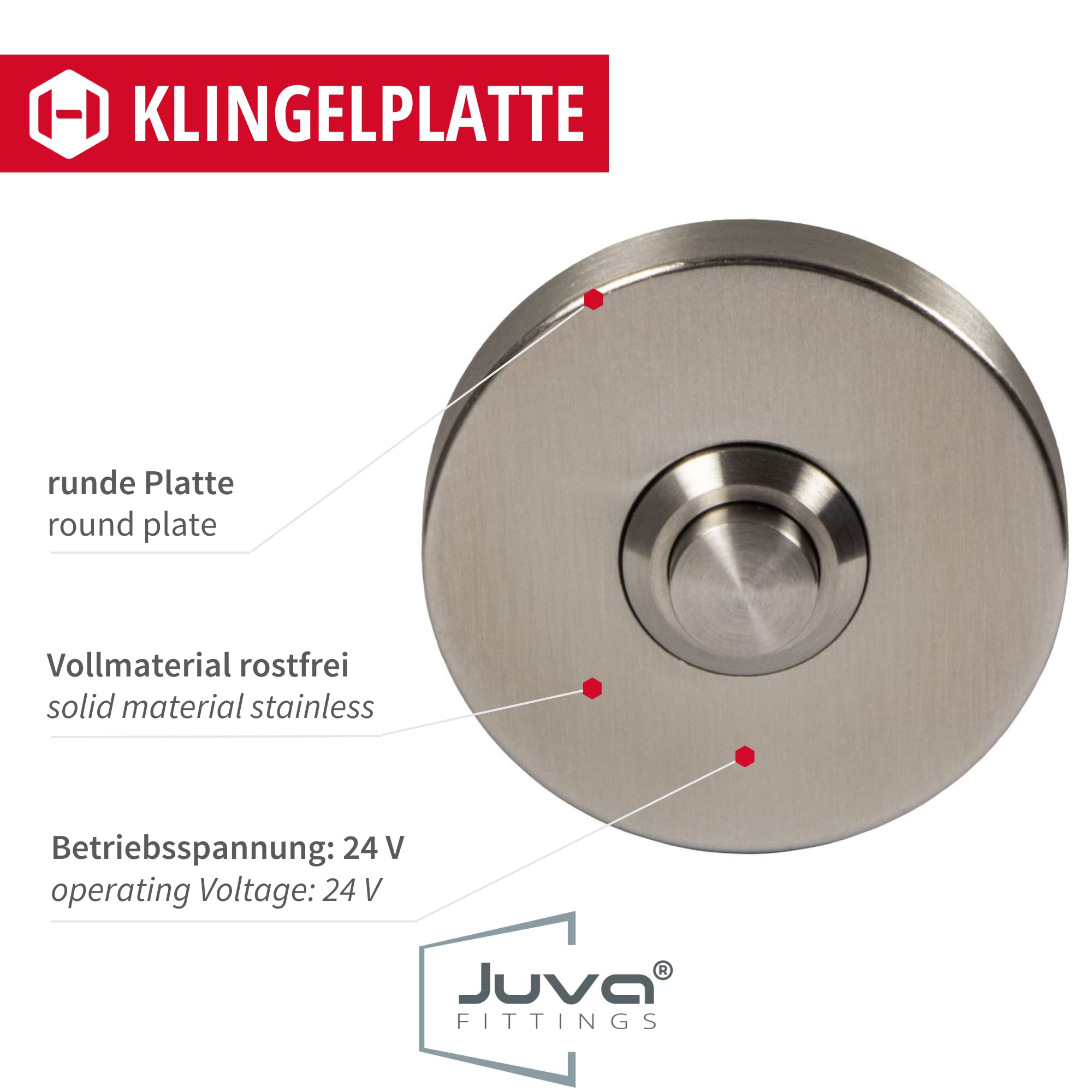 Targa Campanello In Acciaio Inox Personalizzata - Made In Germany, Con LED - Foto 11