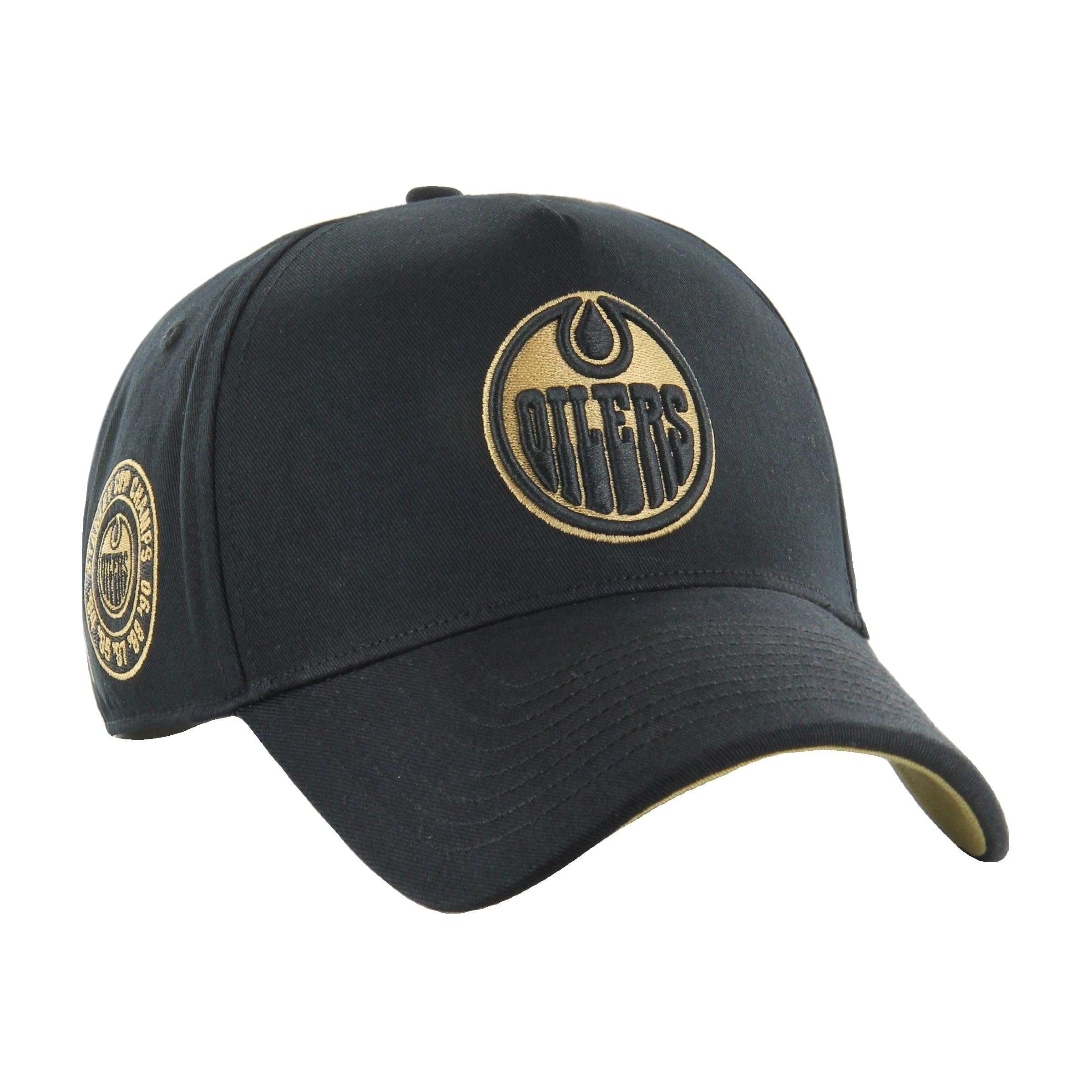 Men's Black 47 Brand Snapback Cap Nhl Stanley Cup Edmonton Oilers