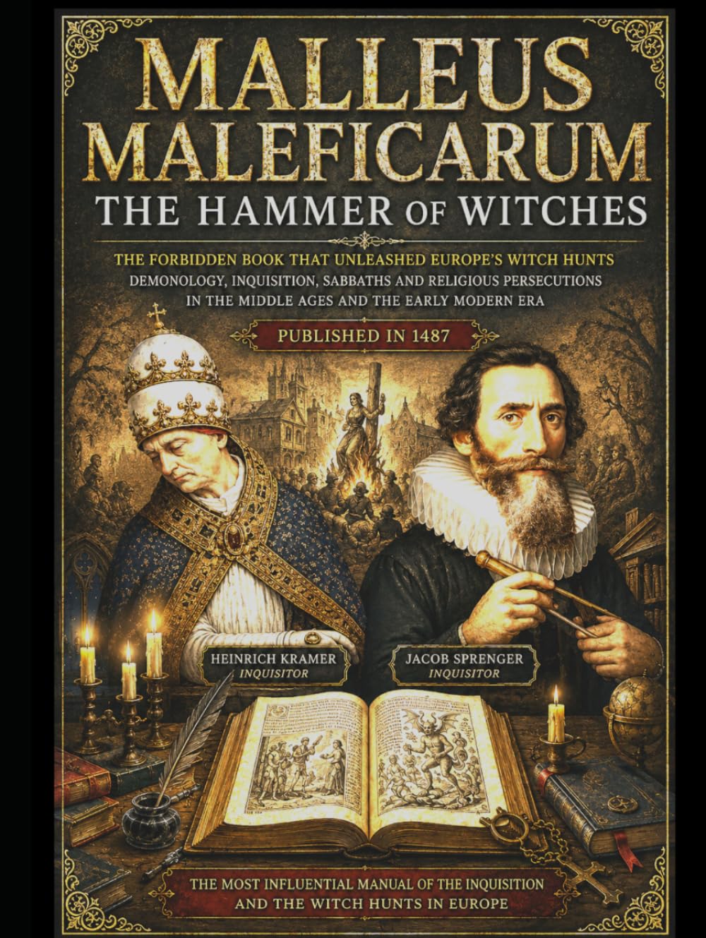 MALLEUS MALEFICARUM The Hammer of Witches: The Forbidden Book That Unleashed Europe’s Witch Hunts Demonology, Inquisition, Sabbaths and Religious Persecutions in The Middle Ages and The Early Modern E
