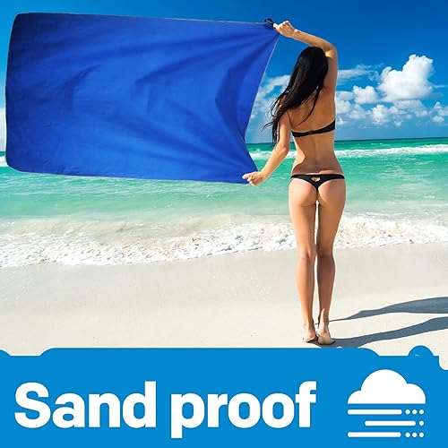 Miniatura 8 de HOEAAS 2 Pack Microfiber Camping Towels, Quick Dry Towel, Super Absorbent Ultra Compact Travel Towel Soft Lightweight Sports Towel for Sweat Fast