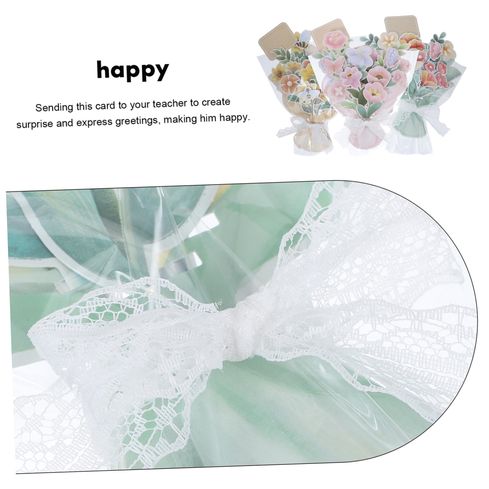 Lurrose 15piezas Tarjetas De Felicitación Papel Para Cumpleaños y Día Del Maestro De Tarjetas De Diseño De Ramo De Flores Para Agradecer y Celebrar