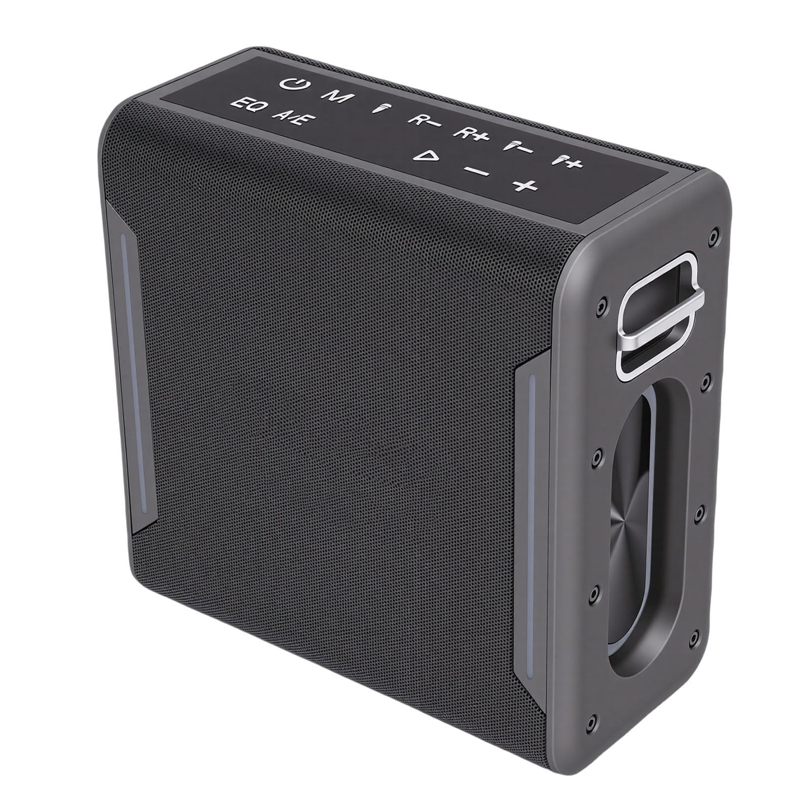 Tonysa Macchina per Karaoke con 2 Microfoni Wireless Adulti Bambini Altoparlante Bluetooth Portatile con Luci a LED Resistente all'acqua per Feste Riunioni di Famiglia