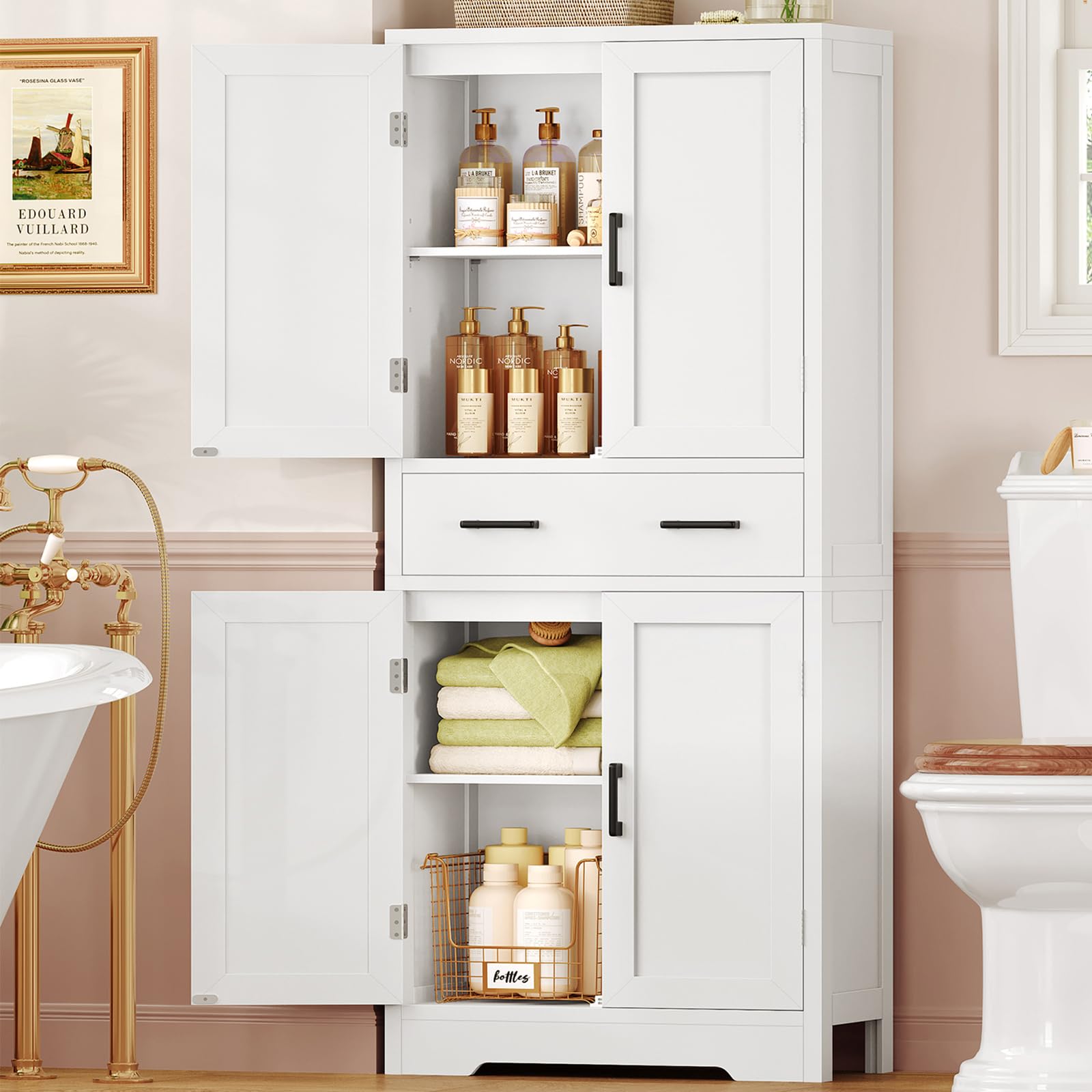 TEENFON Badezimmerschrank,