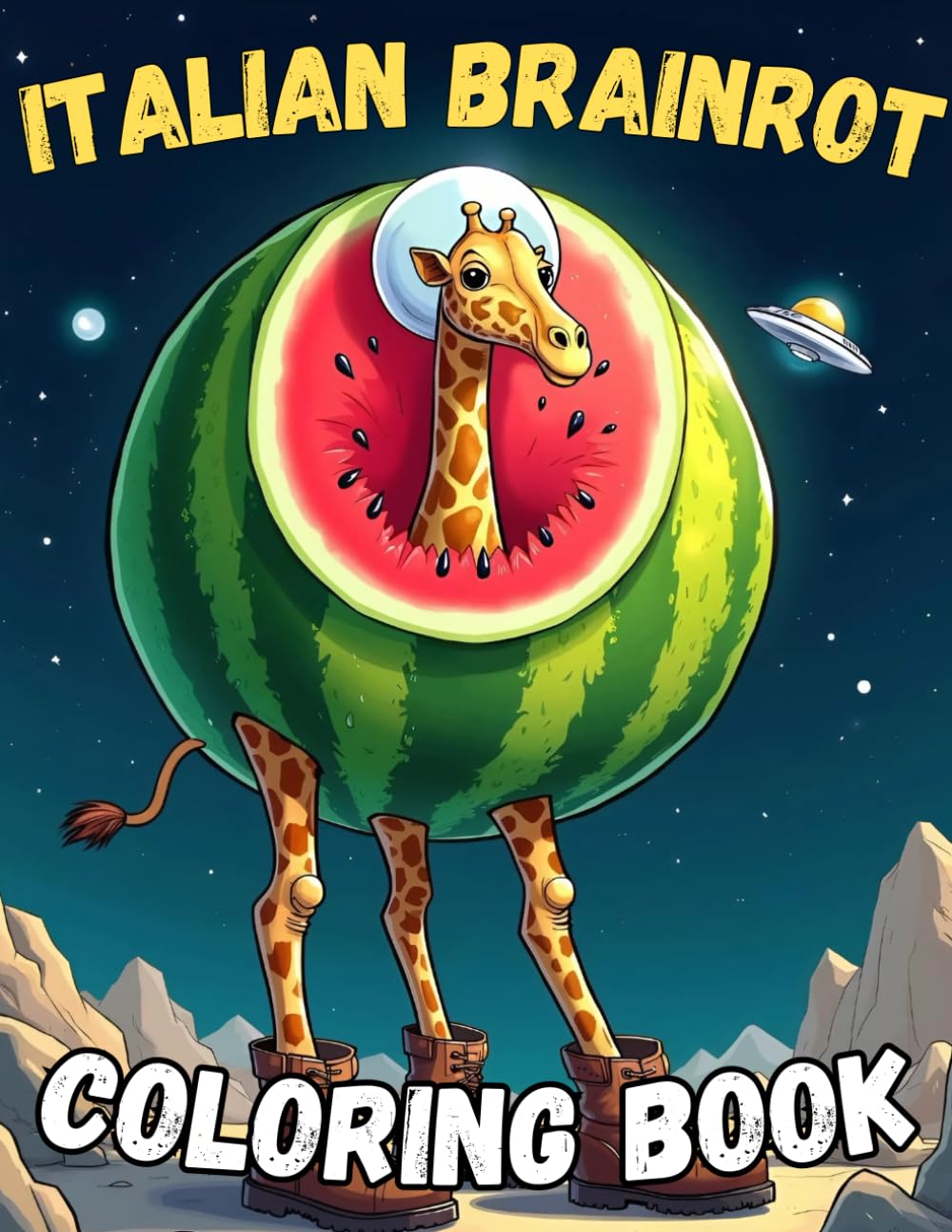 Italian Brainrot Coloring Book: 35 Highly Detailed Italian Brainrot Animals to Color for Fun