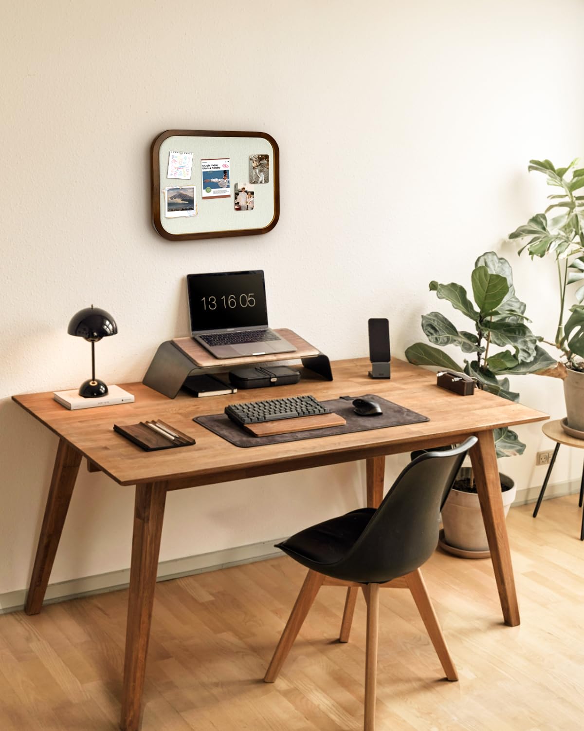 Okydoky Pinnwand Kork mit Leinen, 33 x 43 cm Groß Korkwand Pinnwand, Pinwand Korktafel Für Küche, Büro, Schul und Zuhause Dekoratives(BN-3343). DE
