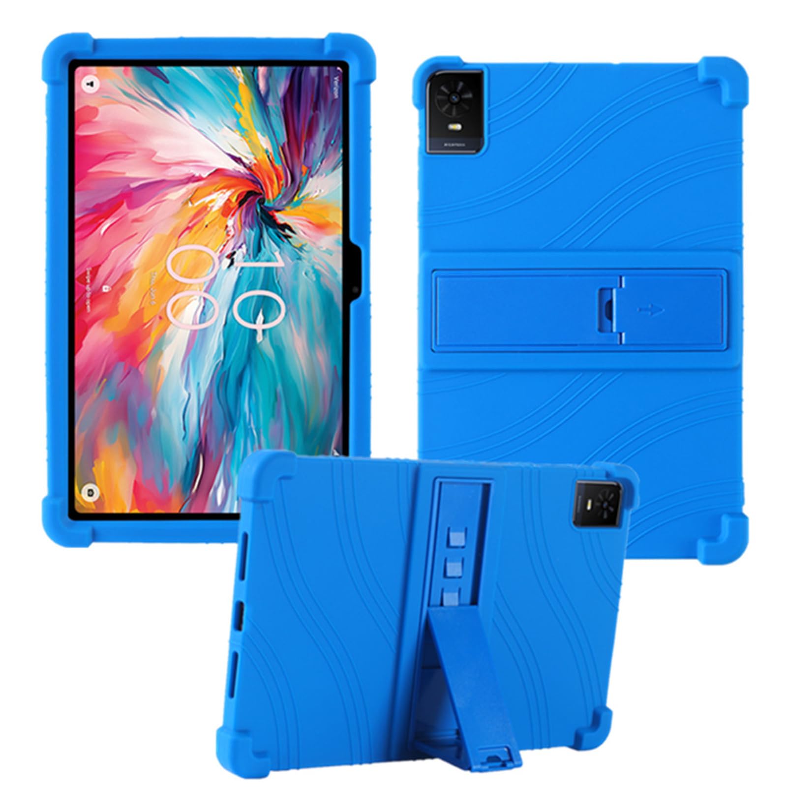 HminSen Case for TCL TAB 10 NXTPAPER 5G 10.4 Inch Tablet, Kids Friendly Soft Silicone Adjustable Stand Cover for TCL TAB 10 NXTPAPER 5G Model 9199S