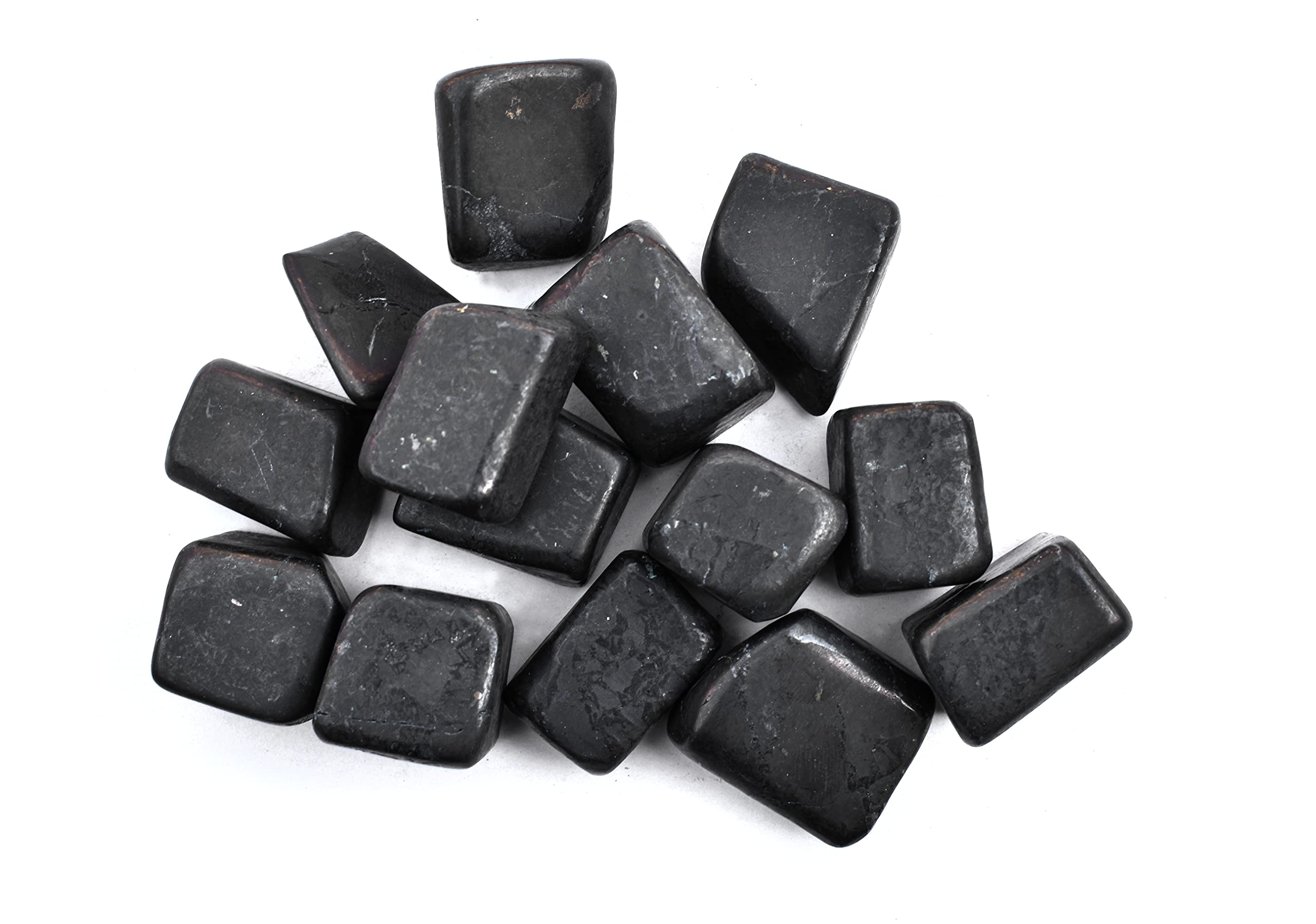 Healings4uTumble Shungite 2 Pieces Natural Chakra Balancing Crystal Healing Stone