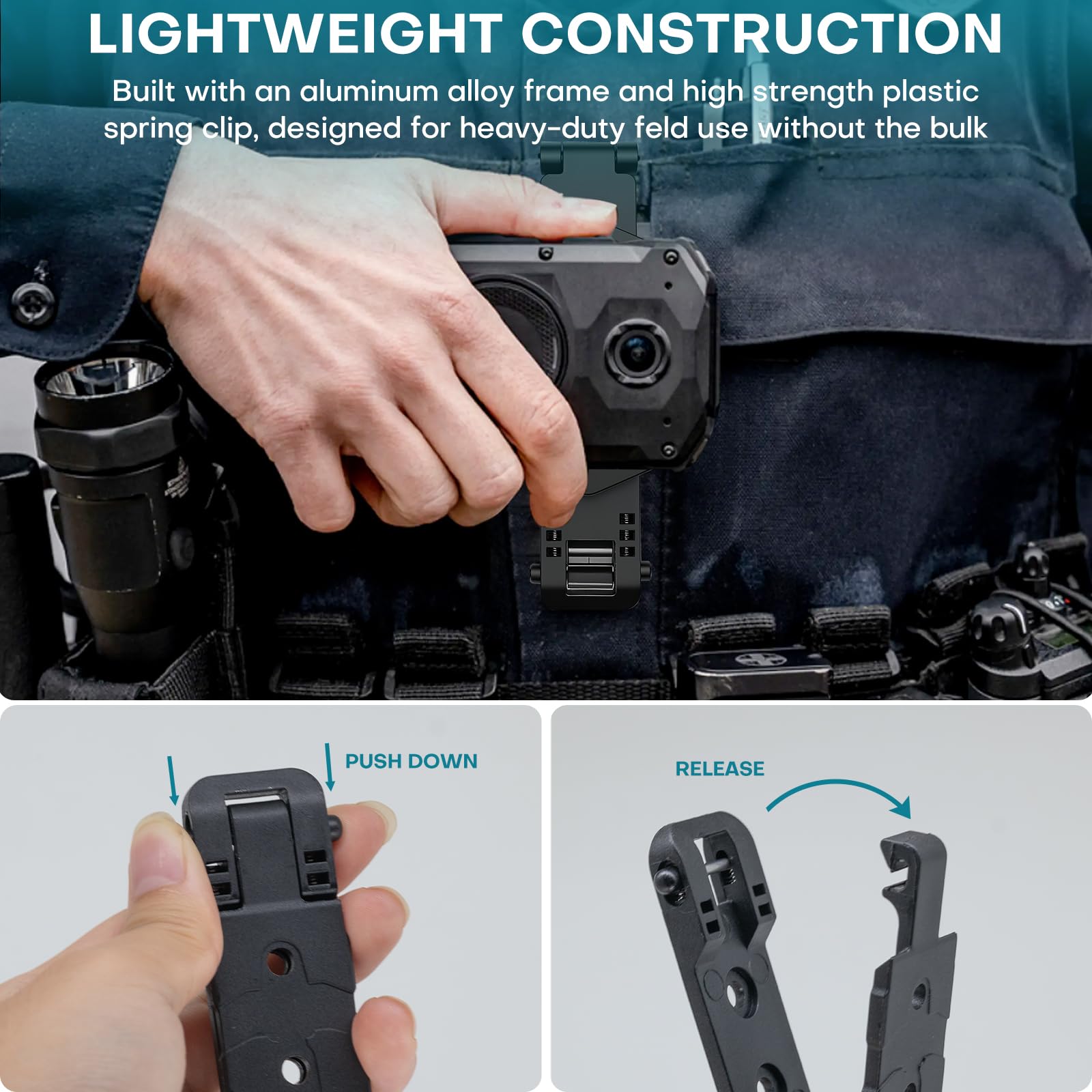 Amazon.com : TidyTrek Body Camera Mount Fits Axon Body 2/3/4