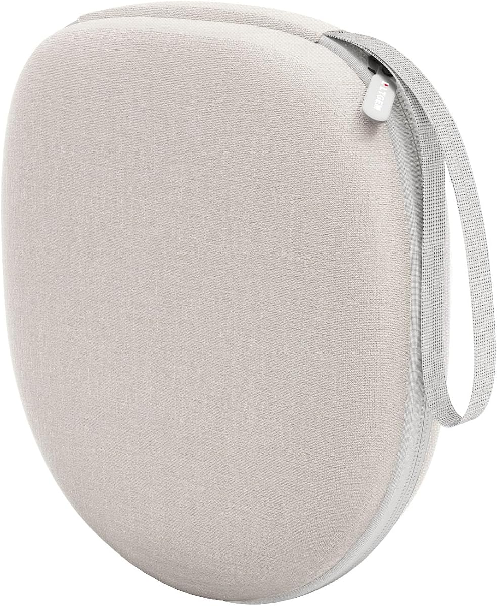 Funda para Auriculares Soundcore/Sony/JBL/JLab/BERIBES/KVIDIO Beige | Estuche rígido para auriculares para Soundcore Q20i Q30/Sony WH-CH520/JBL/JLab/BERIBES/KVIDIO