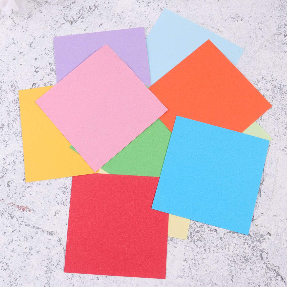 Anneome 2000piezas Papel de Origami Color Papeles Plegables de Doble Cara para Manualidades DIY para Hacer Grullas de Papel Cuadradas