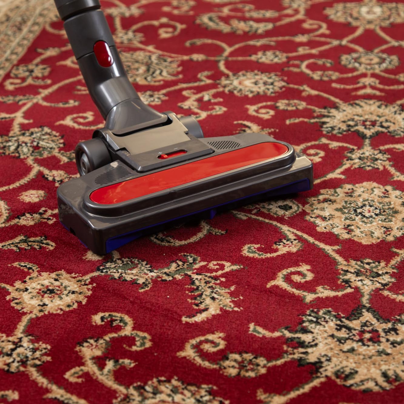 SIMPEX Alfombra Oriental 160x230 cm Roja, Diseño Clásico, Fácil de Cuidar y Resistente, Elegante Alfombra para Comedor o Espacios Amplios