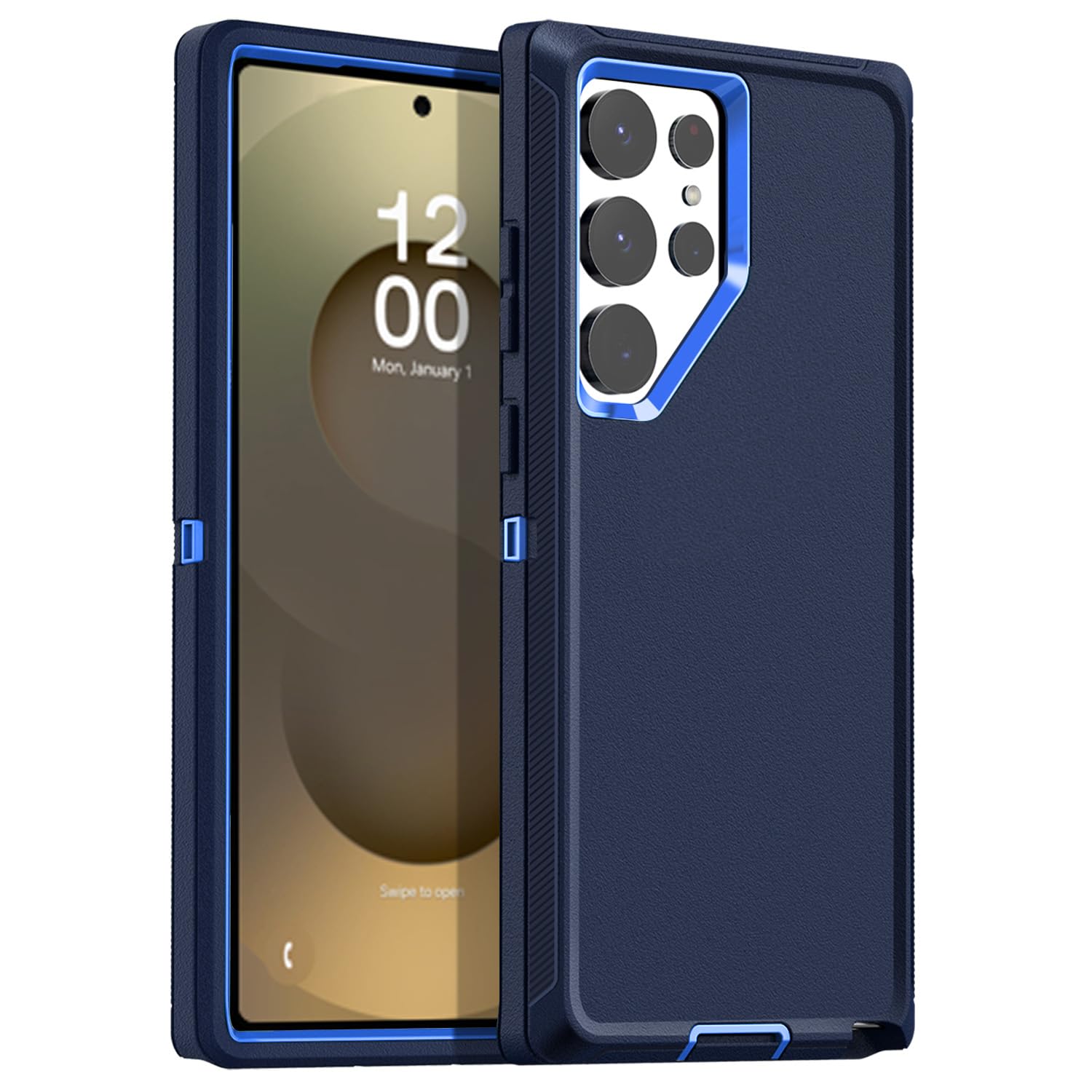 AICase for Samsung Galaxy S25 Ultra(6.9"),Heavy Duty Drop Protection Full Body Rugged Shockproof/Drop Proof/Dust Proof Military Protective Tough