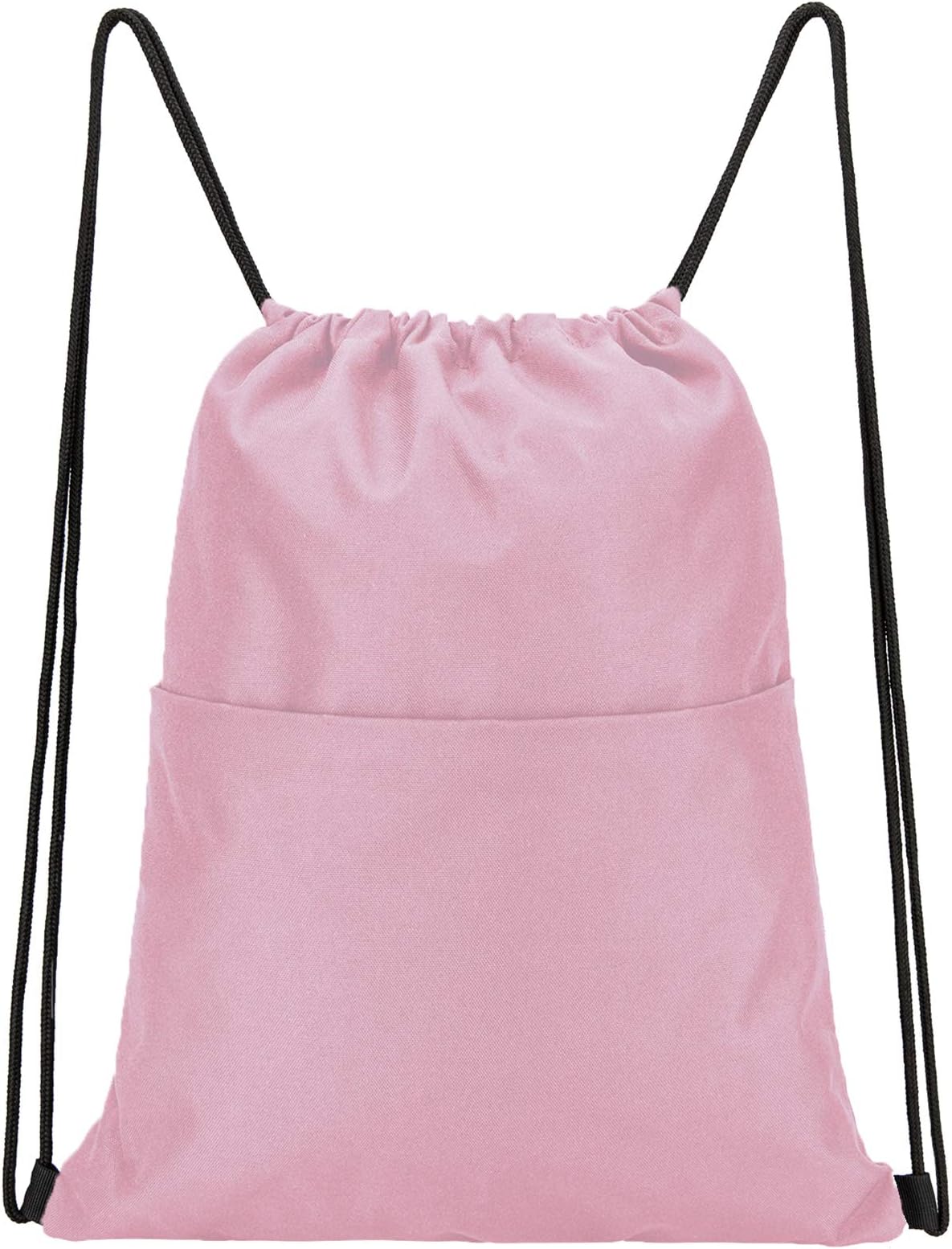 Vorspack Drawstring Backpack Water Resistant String Bag Sports Sackpack Gym Sack with Side Pocket for Men Women