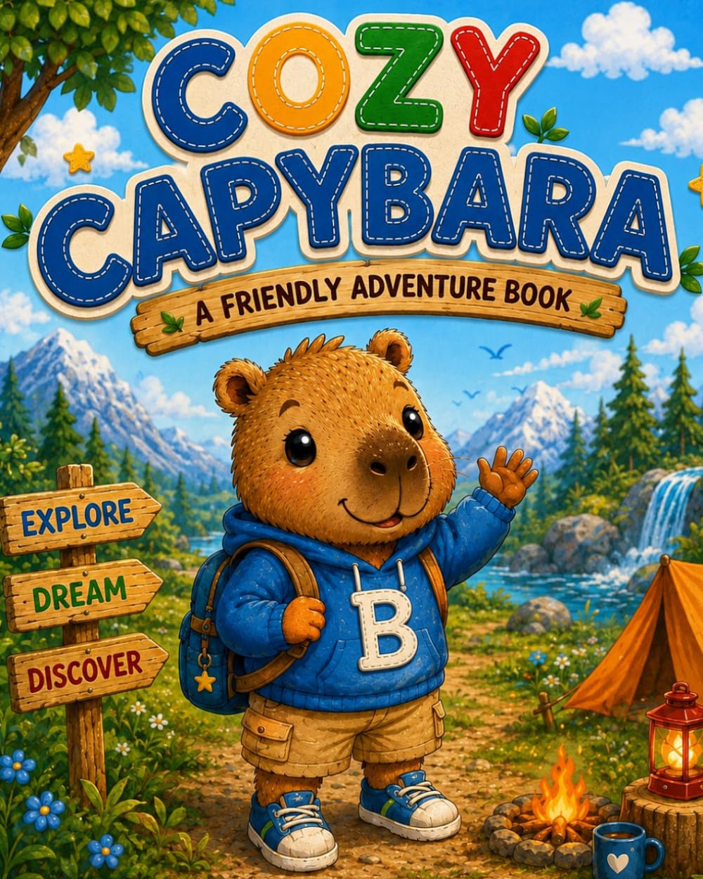 Cozy Capybara Coloring Book: Benny Puff Coloring Book Fun Adventures for Kids Ages 2–5 (Benny Puff Adventures)